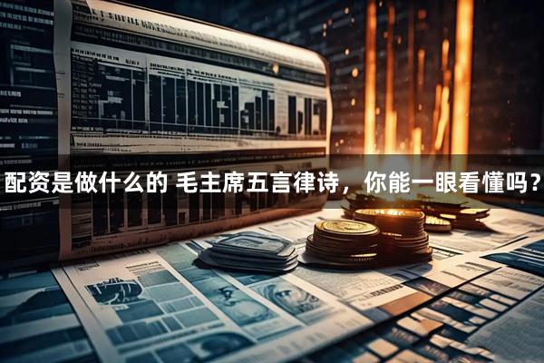 配资是做什么的 毛主席五言律诗，你能一眼看懂吗？